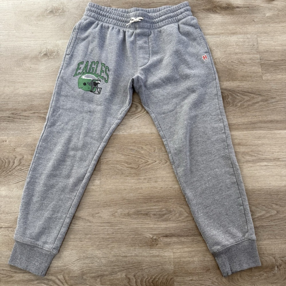 Homage NFL Philadelphia Eagles Sweatpants Joggers Gray Mens Medium M Helmet